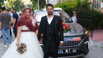 Gürkan'ın Makam Aracı TOGG, Gelin Arabası Oldu