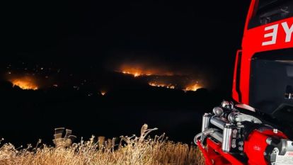 Hekimhan'da büyük yangın 7 saatte kontrol altına alındı