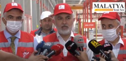 Kızılay'ın Malatya Konteyner Fabrikası Üretime Başladı