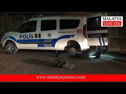 Malatya'da sıcak dakikalar....Gasp ettikleri otomobil ile polisle kovalamaca yaptılar