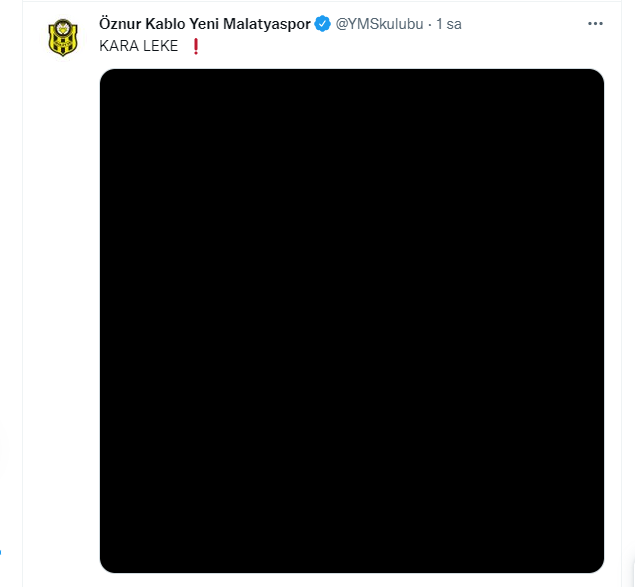 Süper ligde kötü sonuçlar almayı sürdüren Öznur Kablo Yeni Malatyaspor, kendi sahasında Yukatel Kayserispor ile 2-2 berabere kaldı. Yeni Malatyaspor maç sonunda sosyal medya hesabından manidar paylaşımlar yaptı. 