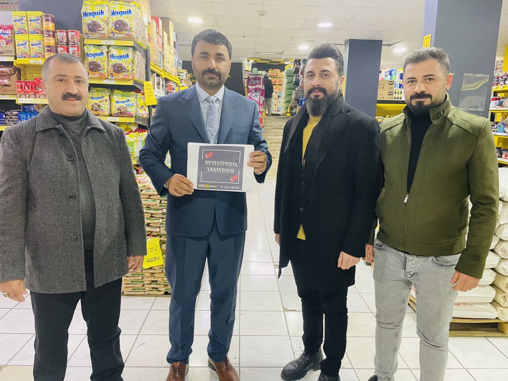 MHP İl Başkanından indirim yapan esnaf ve yerel marketlere teşekkür ziyareti