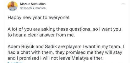 “Yeni Malatyaspor'da 4 transfer yapıldı, 3 oyuncu ile görüşülüyor”