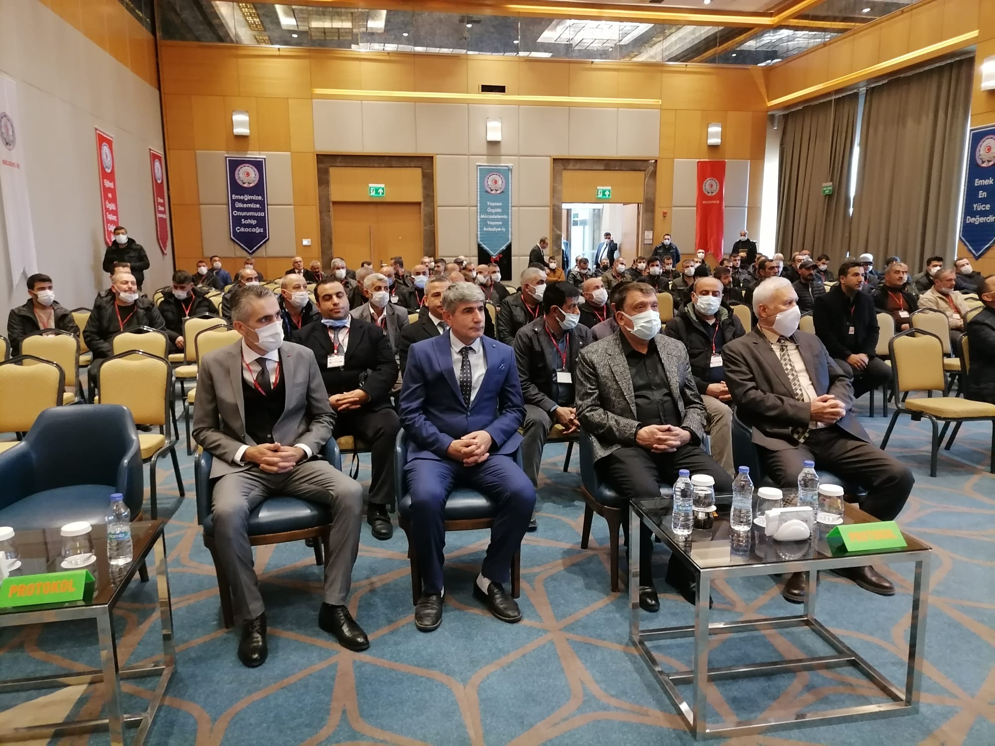 Belediye İş Sendikası Malatya Şubesinin Olağan Genel Kurulunda Osman Nuri Solmazgül güven tazeledi.
