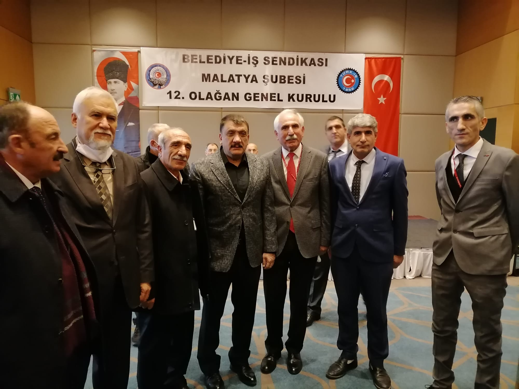 Belediye İş Sendikası Malatya Şubesinin Olağan Genel Kurulunda Osman Nuri Solmazgül güven tazeledi.