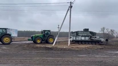 Ukraynalı çiftçiler Putin'in karizmasını böyle çiziyor