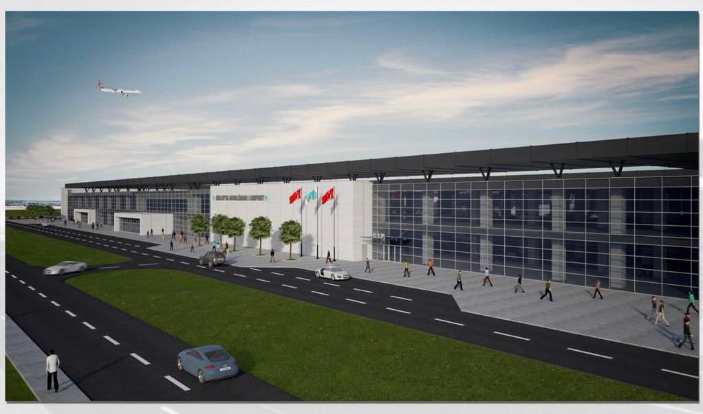 Malatya'ya gelen Ulaştırma ve Altyapı Bakanı Adil Karaismailoğlu, Malatya Havalimanı'nda devam eden yeni terminal binası inşaatında incelemede bulunarak, proje hakkında bilgi aldı,