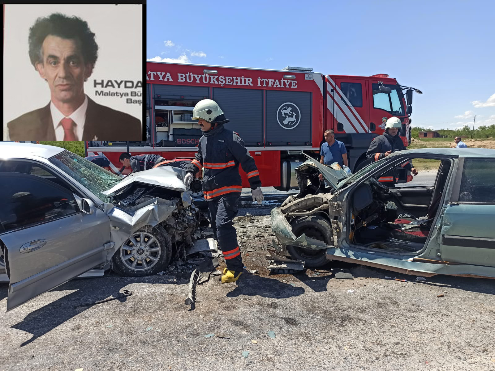 Malatya’da iki otomobilin kafa kafaya çarpışması sonucu meydana gelen trafik kazasında DSP İl Başkanı Haydar Levent ölürken, diğer aracın sürücüsü de yaralandı.