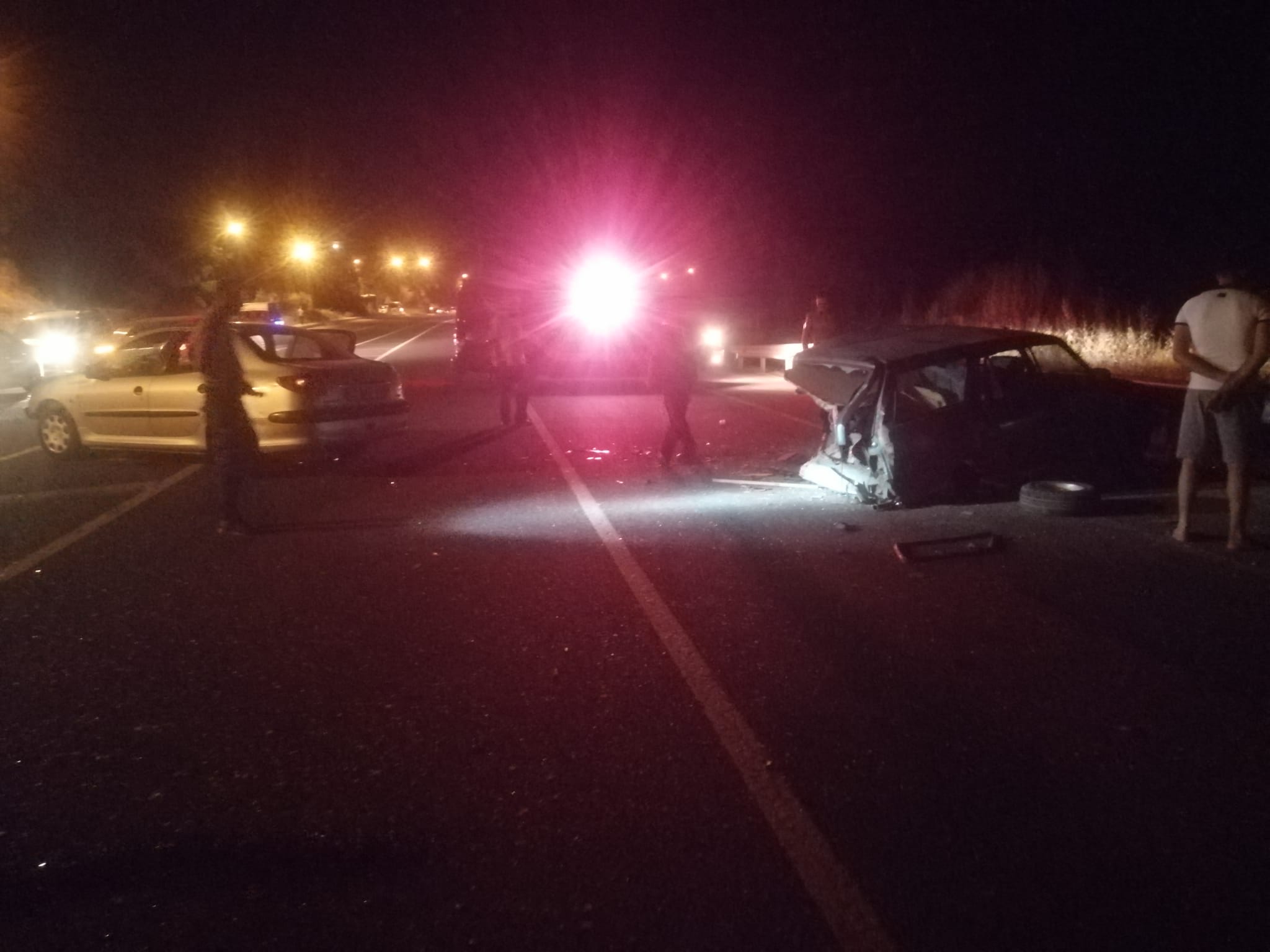 Darende yakınlarında gece meydana gelen trafik kazasında 1 kişi yaralanırken, araçlarda büyük hasar meydana geldi.