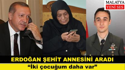 Cumhurbaşkanı Erdoğan, şehidin annesini aradı