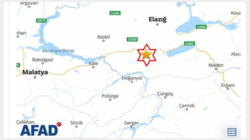 Elazığ'da korkutan deprem