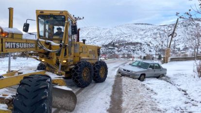 72 köyün yolu ulaşıma kapalı