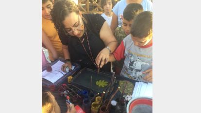 Malatya'da Çocuklara Boyama ve Ebru Sanatı Etkinliği