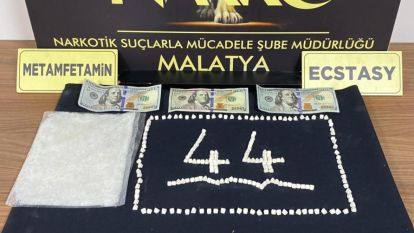 Malatya'da uyuşturucu, sentetik hap, sahte para ve tabanca;  4 tutuklama