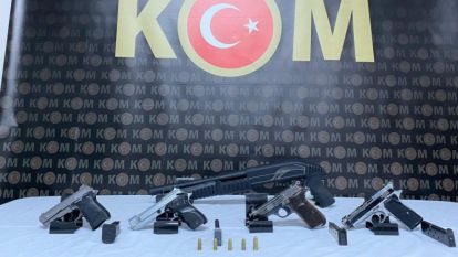 Malatya'da 5 Silah Ele Geçirildi