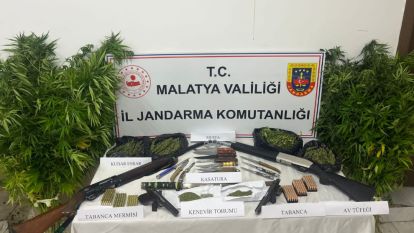 Malatya'da jandarma 5 ilçede operasyon yaptı, 21 gözaltı