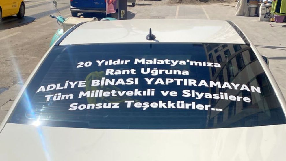 Avukattan adliyesizlik protestosu