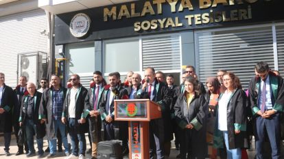 Avukatların Adalet Haykırışı, "Malatya'da Adliye Durma Noktasında"