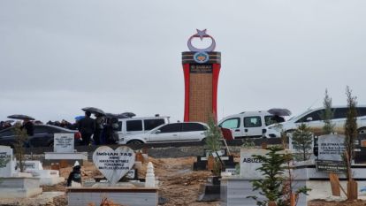 Şehir Mezarlığına 6 Şubat Deprem Şehitleri Anıtı