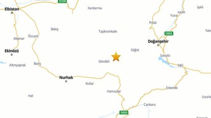 Doğanşehir'de 4.5 Büyüklüğünde deprem