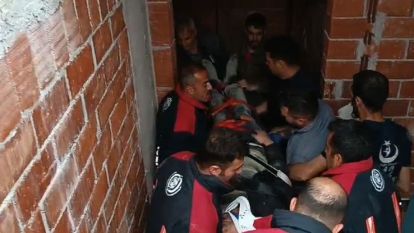 Malatya'da İnşaatta  Ağır Yaralanan İşçiyi İtfaiye Kurtardı