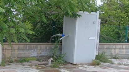 Malatya'da Konteyner Çarşının Tuvalet Kabinini Bile Çaldılar!..