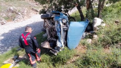 Malatya'da Otomobil 140 Metrelik Uçurumdan Uçtu