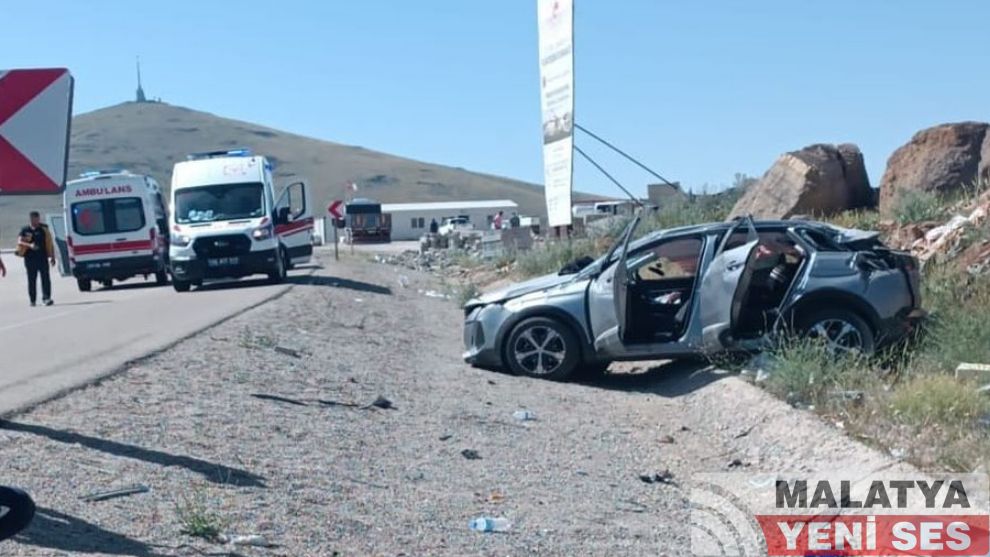 Malatya'da Otomobil Takla Attı.. 1 Ölü, 3 Yaralı
