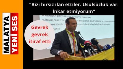 Gevrek gevrek itiraf etti: "Bizi hırsız ilan ettiler. Usulsüzlük var. İnkar etmiyorum"