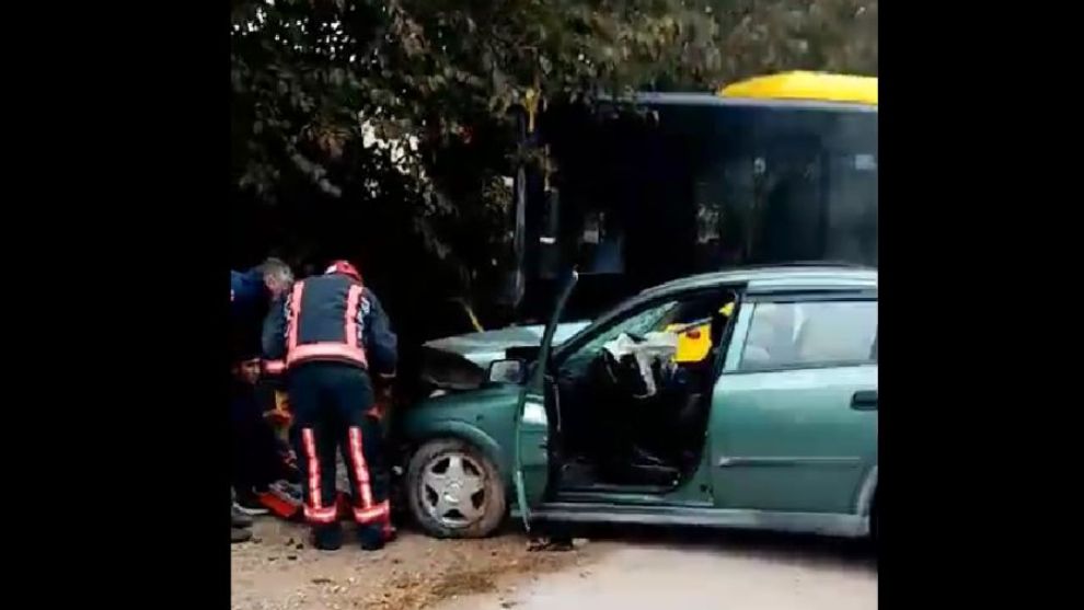 Malatya'da yolcu otobüsü ile otomobil çarpıştı: 2 yaralı