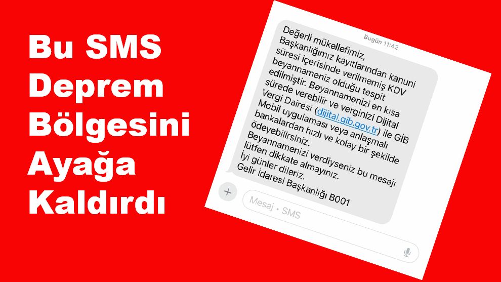 Gönderilen SMS Kafa Karıştırdı