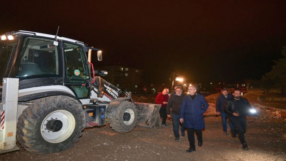 Güney Kuşak Yolu'nda Çalışmalar Gecede Sürüyor