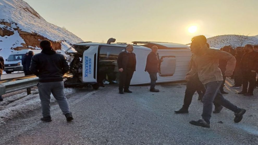 Malatya'da Yolcu Minibüsü Kazasında 10 Kişi Yaralandı