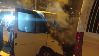 Malatya'da Araç Yangını! Facia Son Anda Önledi!