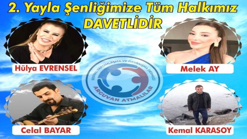 Arguvan Atmalılar 2. Yayla Şenliği'ne Davet Ediyor