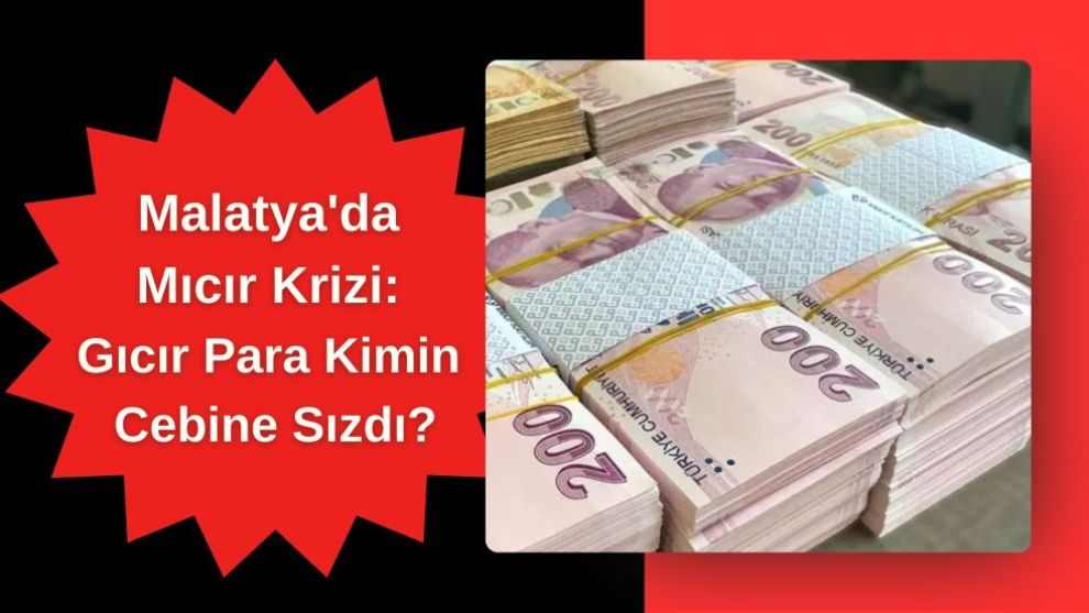 Malatya'da Mıcır Krizi: Gıcır Para Kimin Cebine Sızdı?