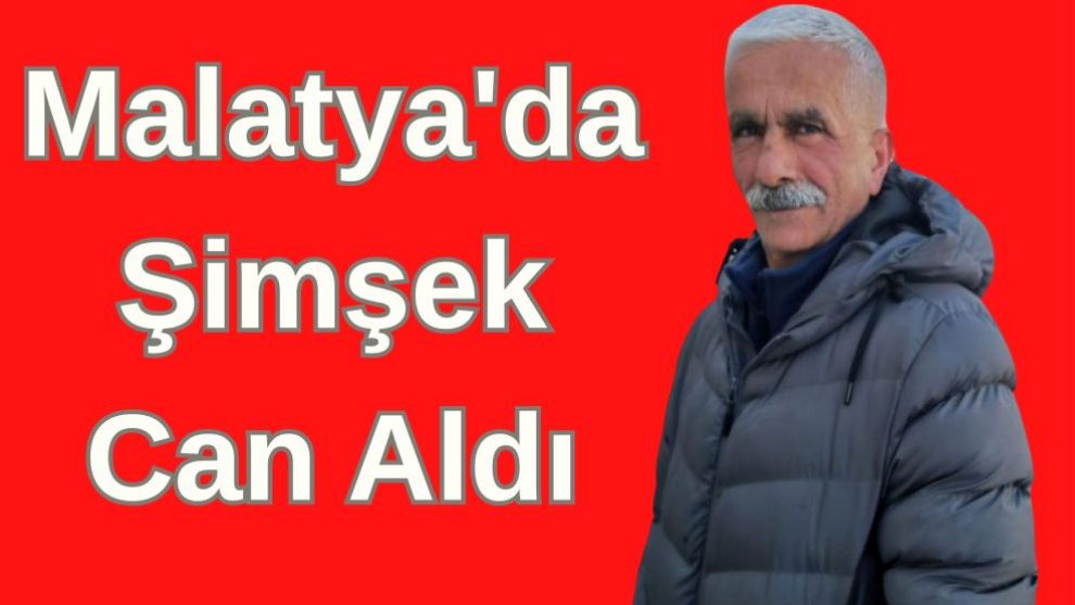 Malatya'da Şimşek Can Aldı