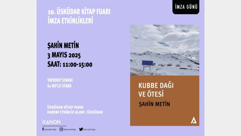Şahin Metin'den İlk Kitap: “Kubbe Dağı ve Ötesi” Okuyucuyla Buluşuyor