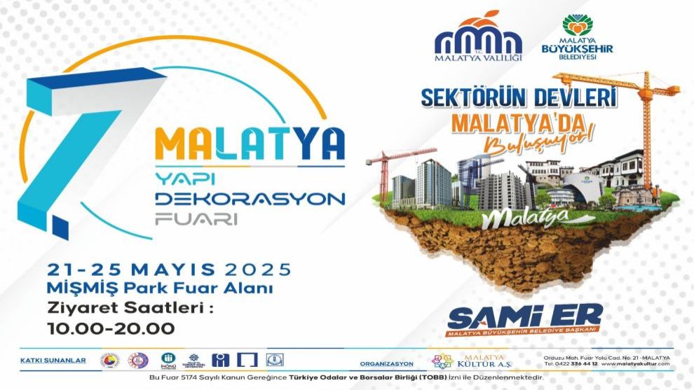 Yapı Sektörün Kalbi 5 Gün Boyunca Malatya'da Atacak!