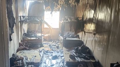 Yeşilyurt'ta Yangın Paniği: Konteyner Koğuşlar Alev Aldı