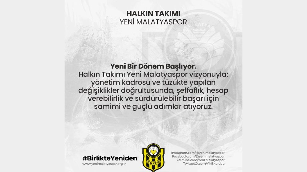 Yeni Malatyaspor'da 