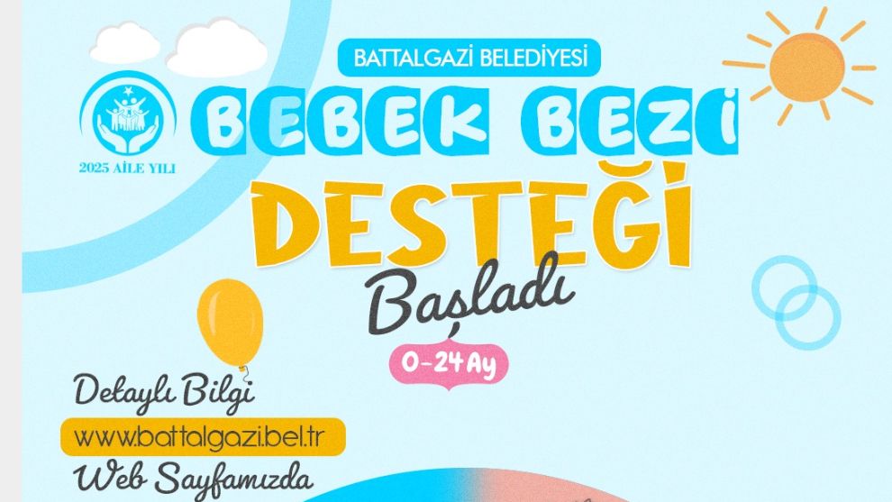 Battalgazi Belediyesi'nden Bebek Bezi Desteği