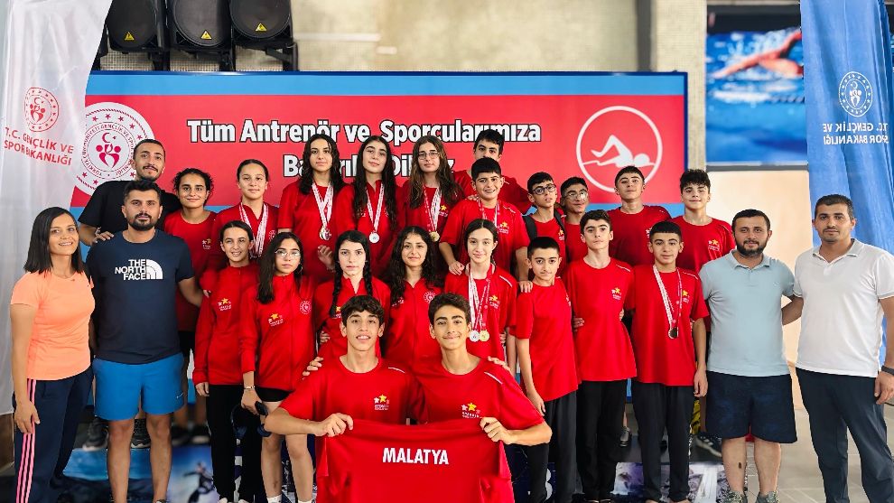 Malatya Yüzme Takımı Bölge Şampiyonu: Türkiye Finallerine Yükseldi!