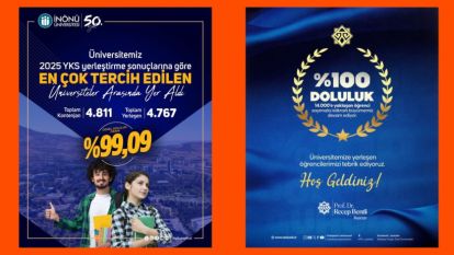 İnönü'ye Yüzde 99, MTÜ'ye Yüzde 100 Yerleşme