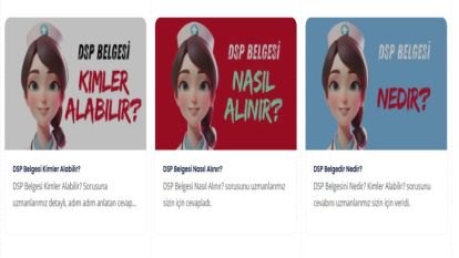 DSP Belgesi Nasıl Alınır?