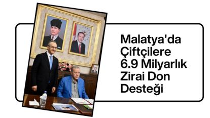 Malatya'da Çiftçilere 6.9 Milyarlık Zirai Don Desteği