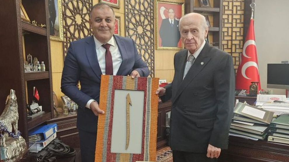 MHP Malatya İl Başkanı Gökhan Gök, Bahçeli'yi Ziyaret Etti