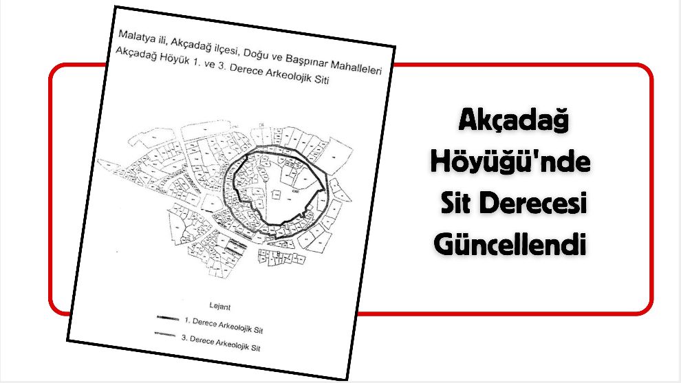 Akçadağ Höyüğü'nde Sit Derecesi Güncellendi