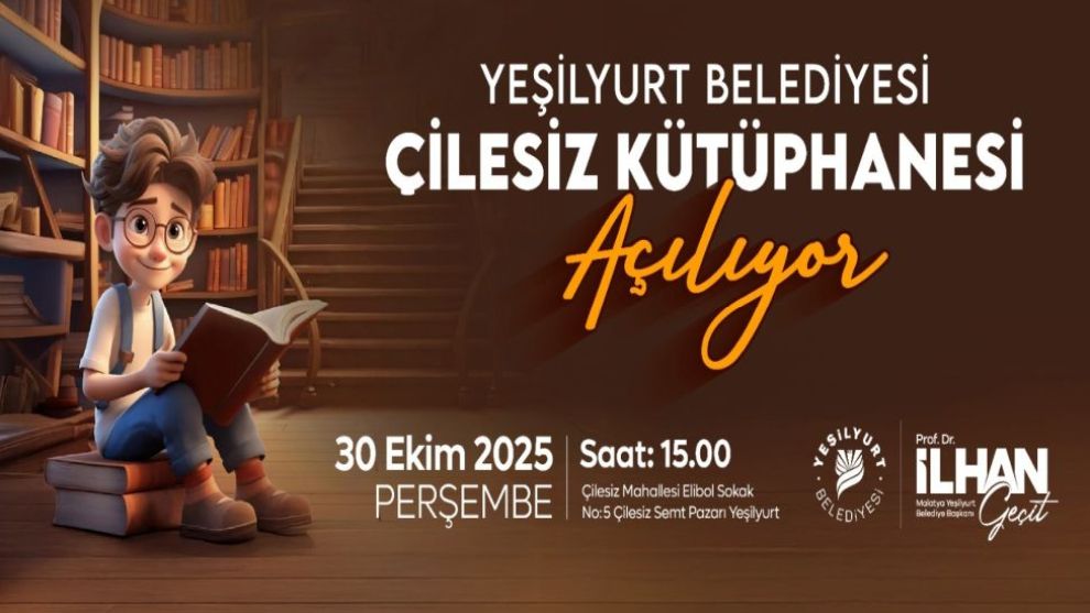 Başkan Geçit'in sözünü verdiği Çilesiz Kütüphanesi açılıyor