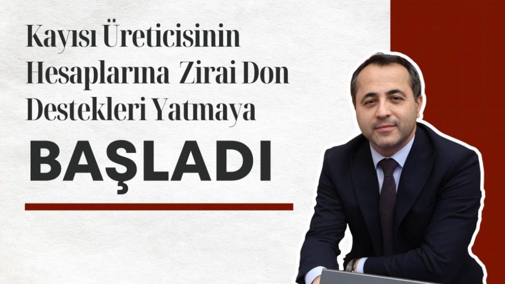 Kayısı Üreticisinin Hesaplarına  Zirai Don Destekleri Yatmaya Başladı